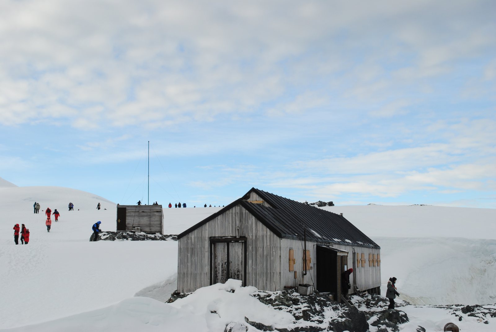 66°33′39″ Süd: der Polarkreis und die Station, die man fluchtartig verließ