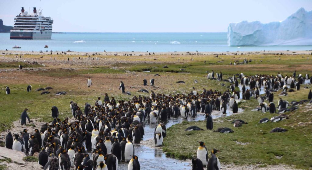 Antarktische Landschaft im Wechsel der Jahreszeiten